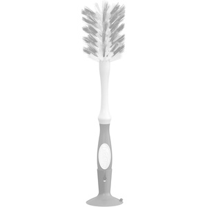 image:imageDr Browns Deluxe Bottle Brush for Cleaning Baby Bottles Nipples and Sippy Cups with Suction Cup Stand and Vent Brush BPAFree Blue 1Pack Packaging and Color May Vary1Pack Gray