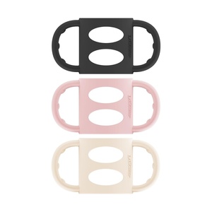 image:imageDr Browns Narrow Baby Bottle Handles 100 Silicone Easy Grip Removable Handles for Bottle to Sippy Cup Transition Black 4mBlue  Gray  Green